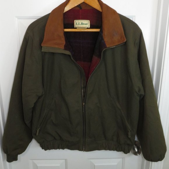L.L. Bean Jackets & Coats Vtg Ll Bean Wool Flannel Lined Canvas